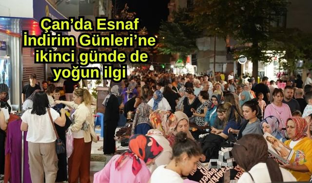 Çan’da Esnaf İndirim Günleri’ne ikinci günde de yoğun ilgi