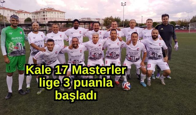 Kale 17 Masterler lige 3 puanla başladı