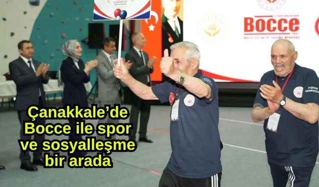 Çanakkale’de Bocce ile spor ve sosyalleşme bir arada