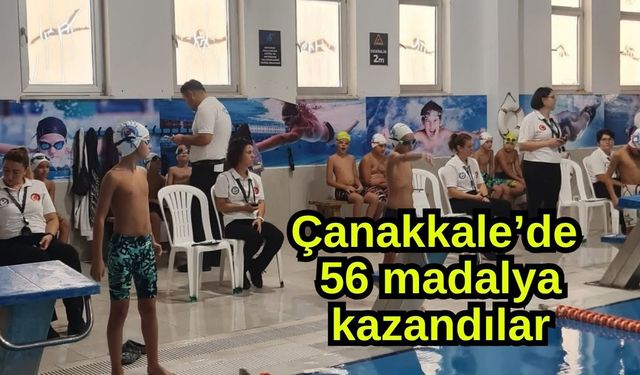 Çanakkale’de 56 madalya kazandılar