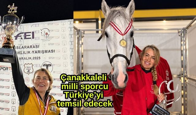 Çanakkaleli milli sporcu Türkiye’yi temsil edecek