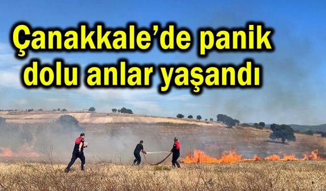 Çanakkale’de panik dolu anlar yaşandı (Video)