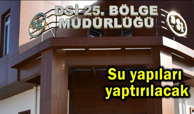 Su yapıları yaptırılacak