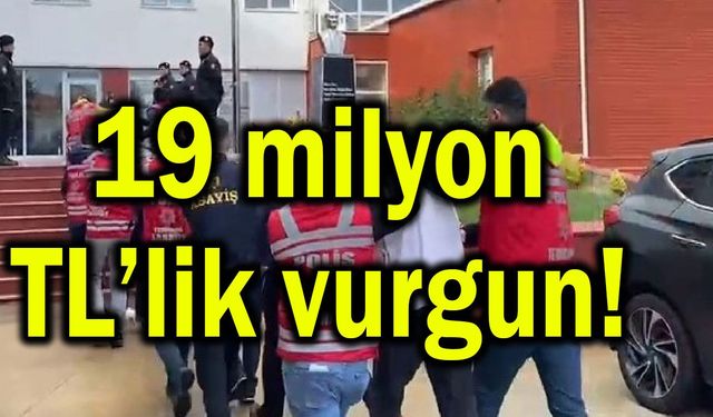 19 milyon TL’lik serveti götürdüler!