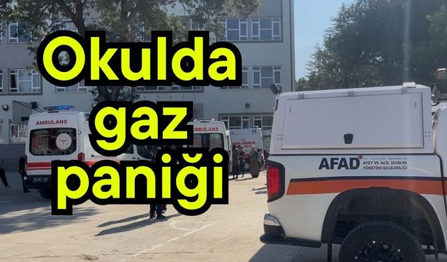 Okulda gaz paniği