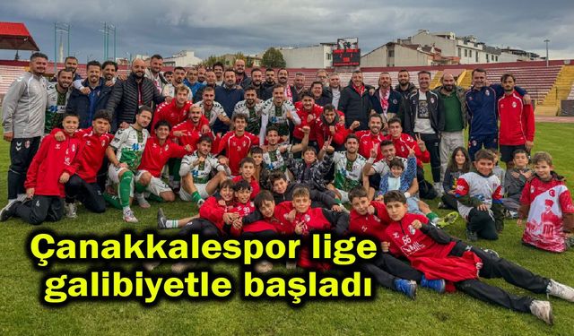 Çanakkalespor lige galibiyetle başladı