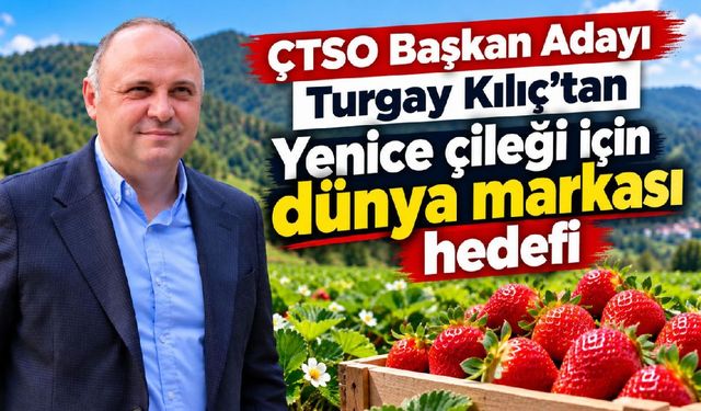 ÇTSO Başkan Adayı Turgay Kılıç’tan Yenice çileği hedefi
