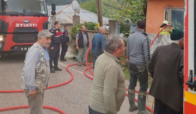 Yangın çıkan evde 1 kişi öldü