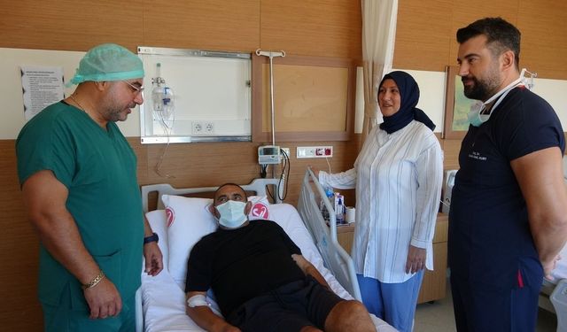 Çanakkale'de ümidinin kaybolduğu yerde eşi donör oldu (Video)