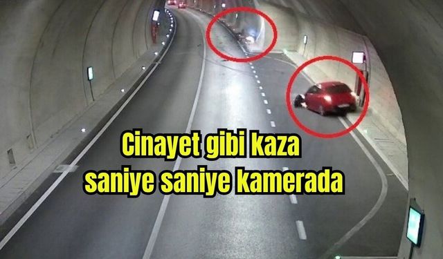 Cinayet gibi kaza saniye saniye kamerada (Video)