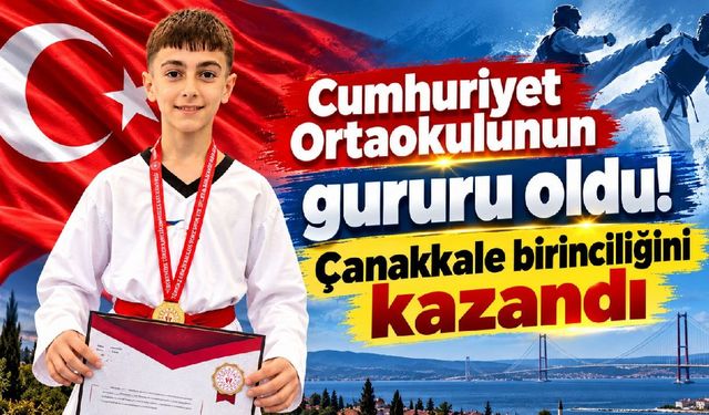 Çanakkale’de genç sporcudan büyük başarı