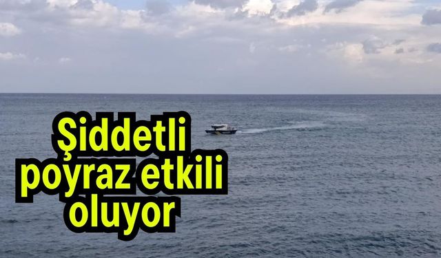 Şiddetli poyraz etkili oluyor