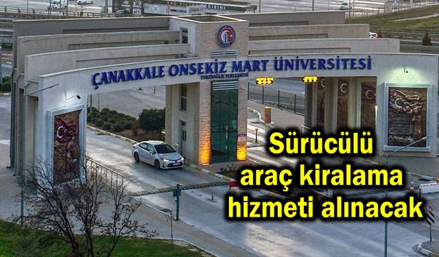 Sürücülü araç kiralama hizmeti alınacak