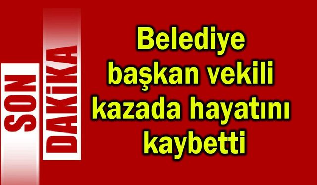 Belediye başkan vekili kazada hayatını kaybetti (Video)