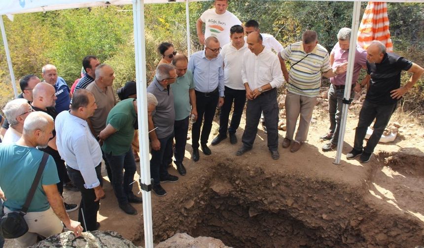 Çan Kent Konseyi İnkaya Mağarası'nda Devam Eden Kazı Çalışmalarını İnceledi