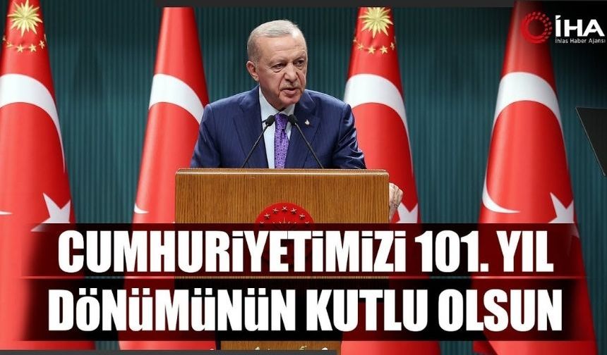 Cumhurbaşkanı Erdoğan’dan 29 Ekim Cumhuriyet Bayramı mesajı (VİDEO)