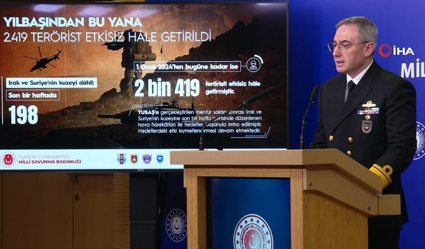 MSB duyurdu: Son bir haftada 198 terörist etkisiz hale getirildi