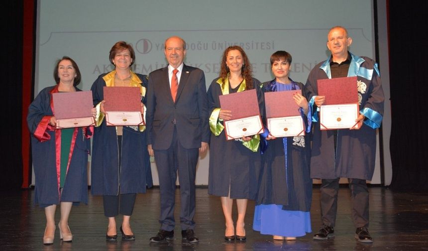 KKTC Cumhurbaşkanı Tatar’ın katılımıyla Akademik Unvan Töreni