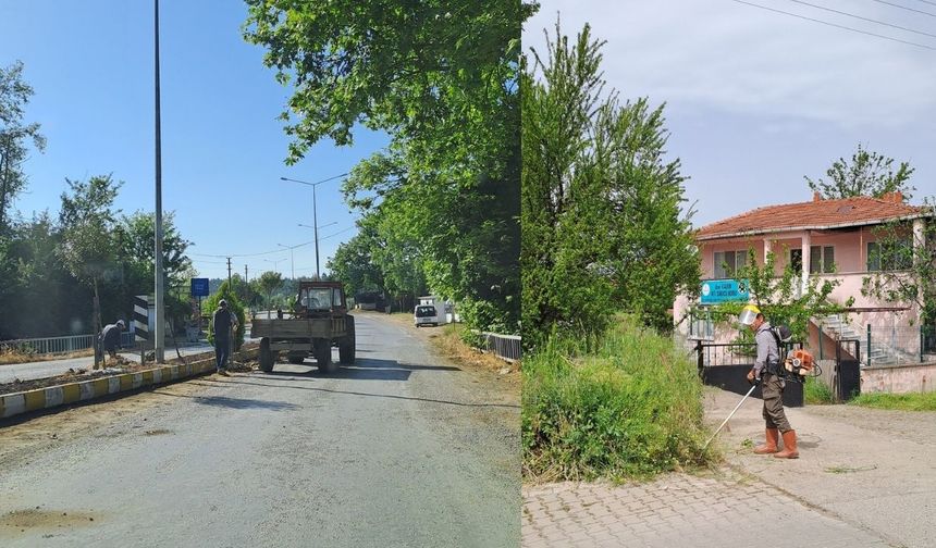 Kalkım beldesinde çevre düzenleme çalışmaları yapılıyor