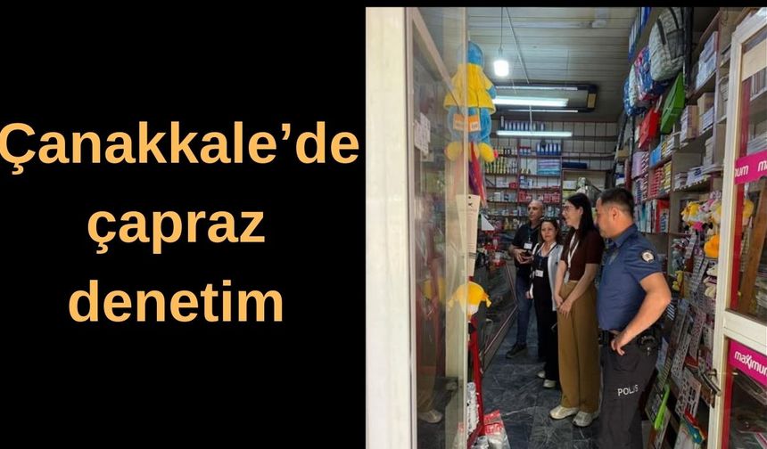 Çanakkale’de çapraz denetimler yapılıyor