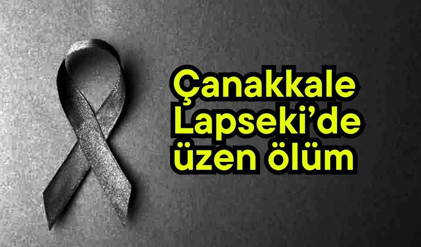 Çanakkale Lapseki’de  üzen ölüm
