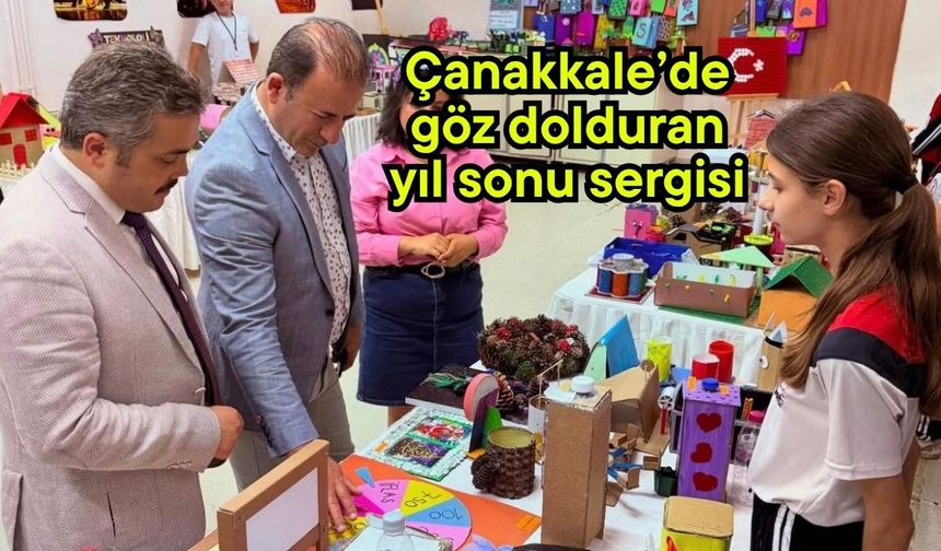 Çanakkale’de göz dolduran yıl sonu sergisi