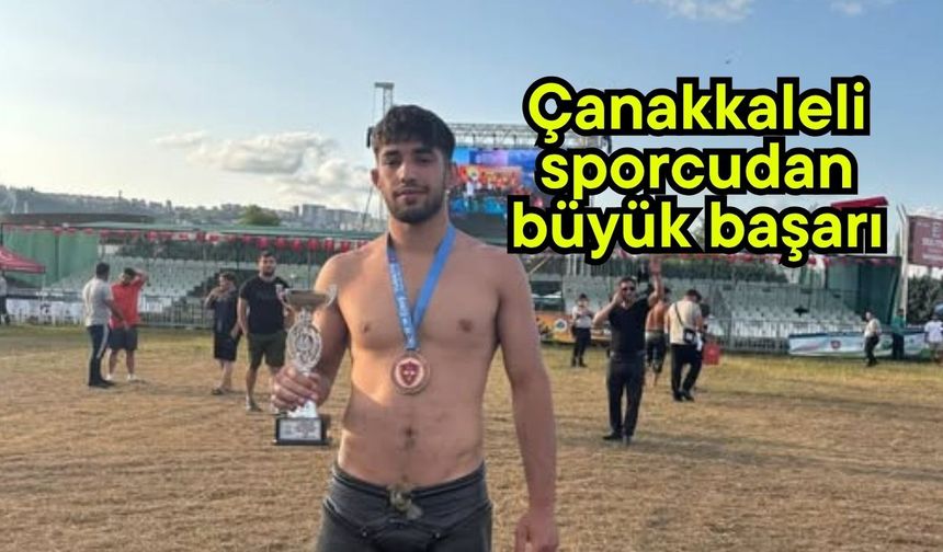 Çanakkaleli sporcudan büyük başarı