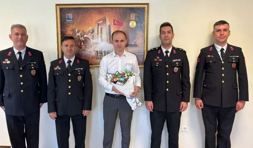 Jandarma teşkilatından Kaymakam’a ziyaret