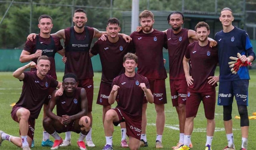 Trabzonspor’un yeni transferi ilk antrenmanına çıktı