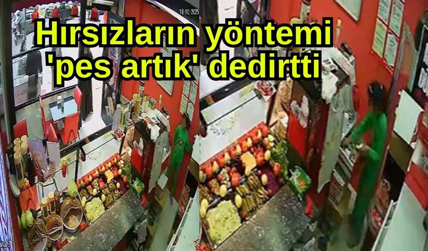 Hırsızların yöntemi  'pes artık' dedirtti (Video)