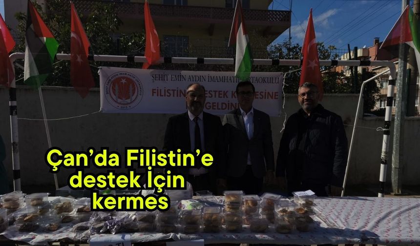 Çan’da Filistin’e destek İçin kermes
