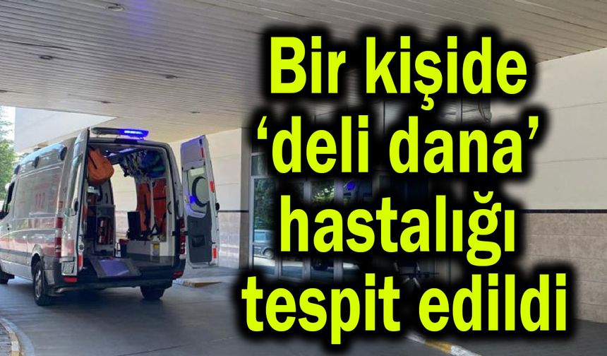 Bir kişide ’deli dana’ hastalığı tespit edildi