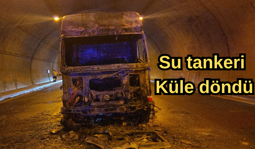 Su tankeri küle döndü