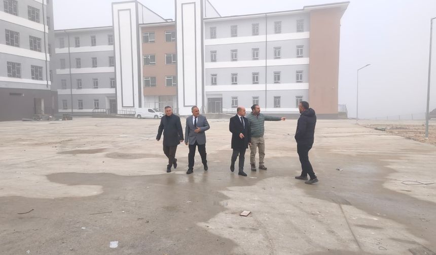 Çan Fen Lisesi ve Çan Anadolu Lisesi inşaatlarında inceleme