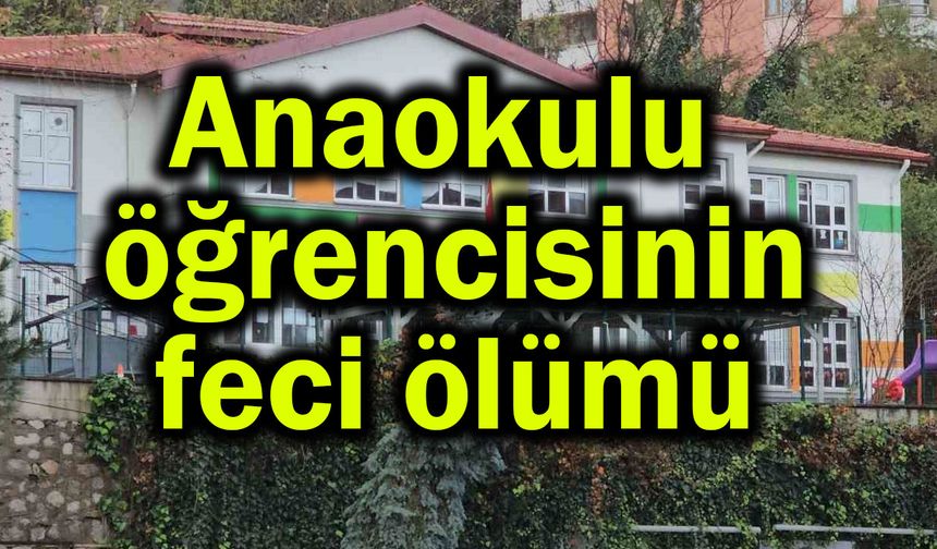 Anaokulu öğrencisinin feci ölümü