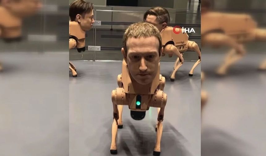Milyarderlerin yüzlerini taşıyan robot köpekler büyük ilgi çekti (Video)