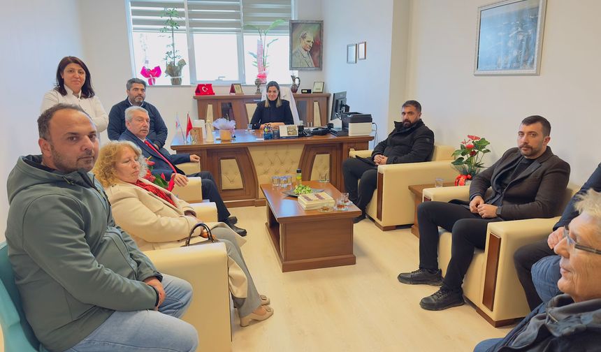 MHP Lapseki İlçe Teşkilatından Başhekim Okan’a ziyaret