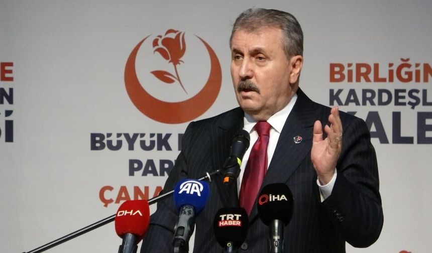 BBP Genel Başkanı Destici, Çanakkale'de konuştu