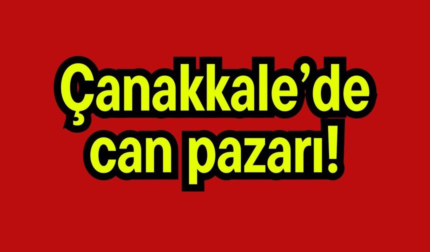 Çanakkale’de can pazarı!
