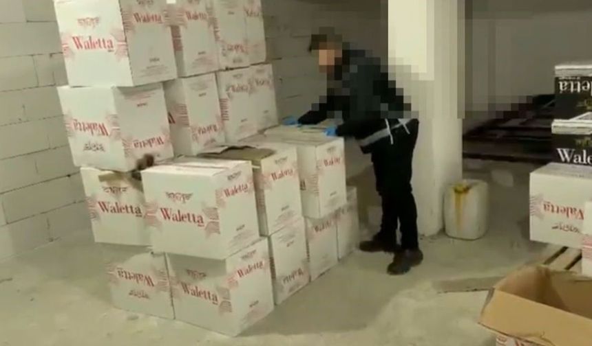 500 bin lira değerinde kaçak tütün ve makaron ele geçirildi