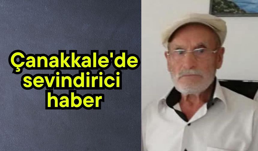 Çanakkale'de sevindirici haber