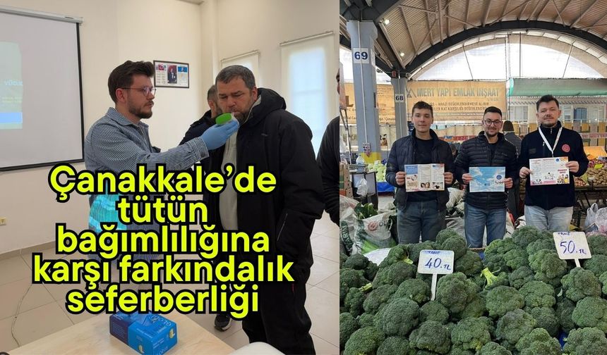 Çanakkale’de tütün bağımlılığına karşı farkındalık seferberliği