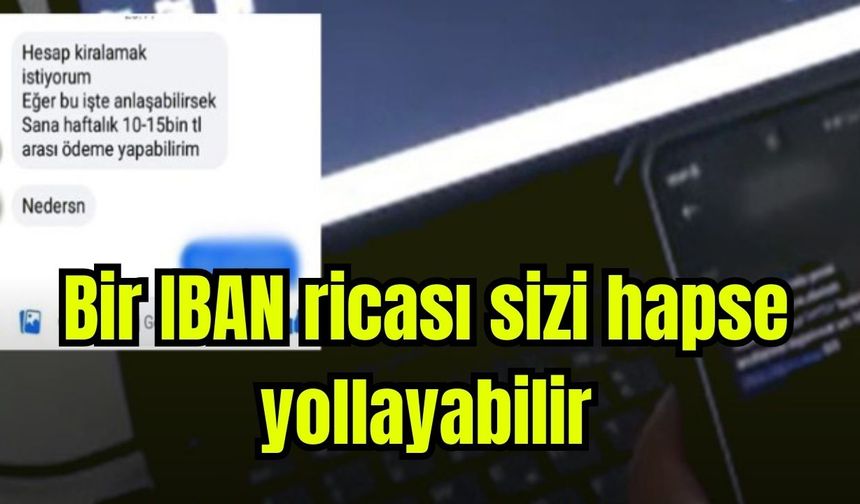 Bir IBAN ricası sizi hapse yollayabilir (Video)