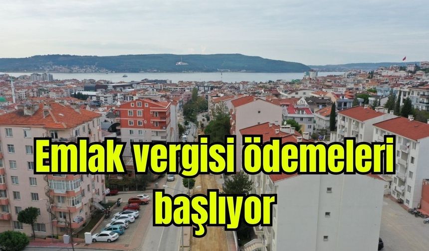 Emlak vergisi ödemeleri başlıyor