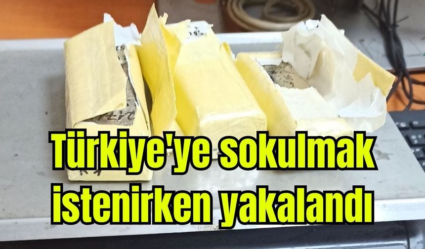 Türkiye'ye sokulmak istenirken yakalandı (Video)