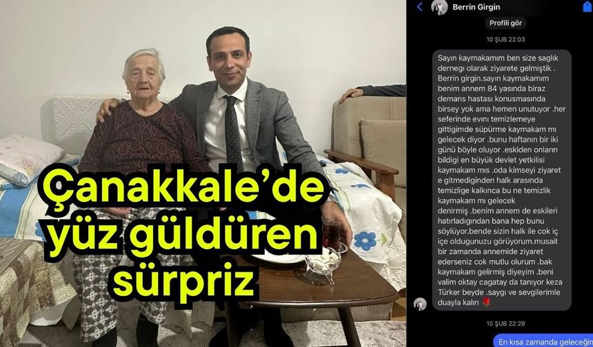 Çanakkale’de yüz güldüren sürpriz