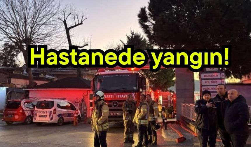 Hastanede yangın! (Video)