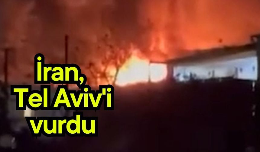İran, Tel Aviv'i vurdu (Video)