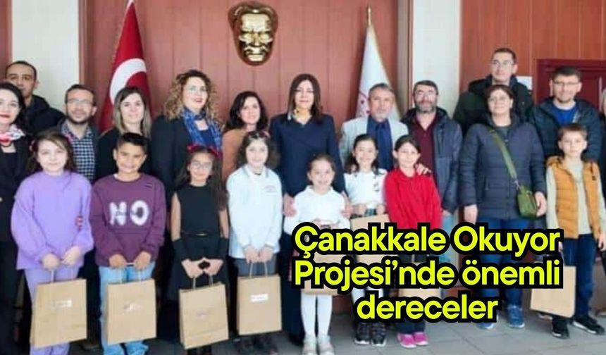 Çanakkale Okuyor Projesi’nde önemli dereceler