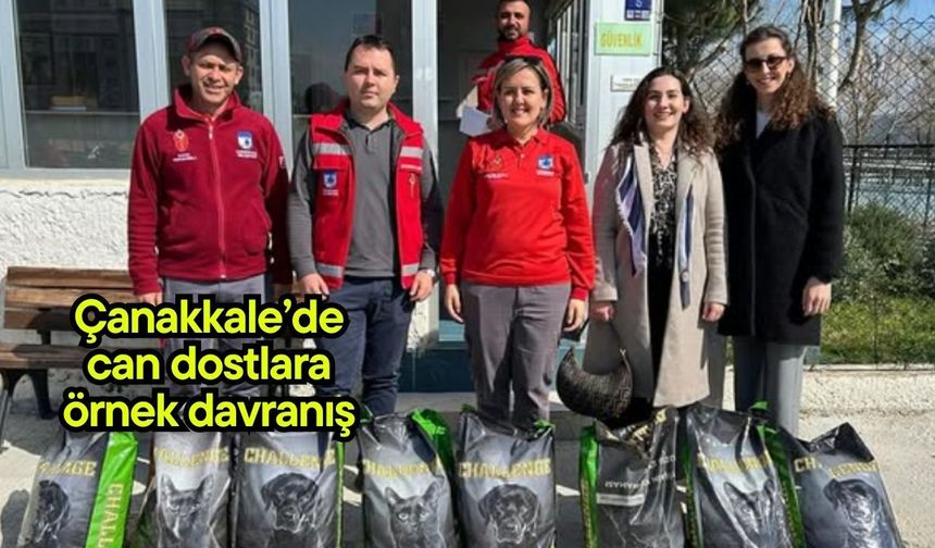 Çanakkale’de can dostlara örnek davranış